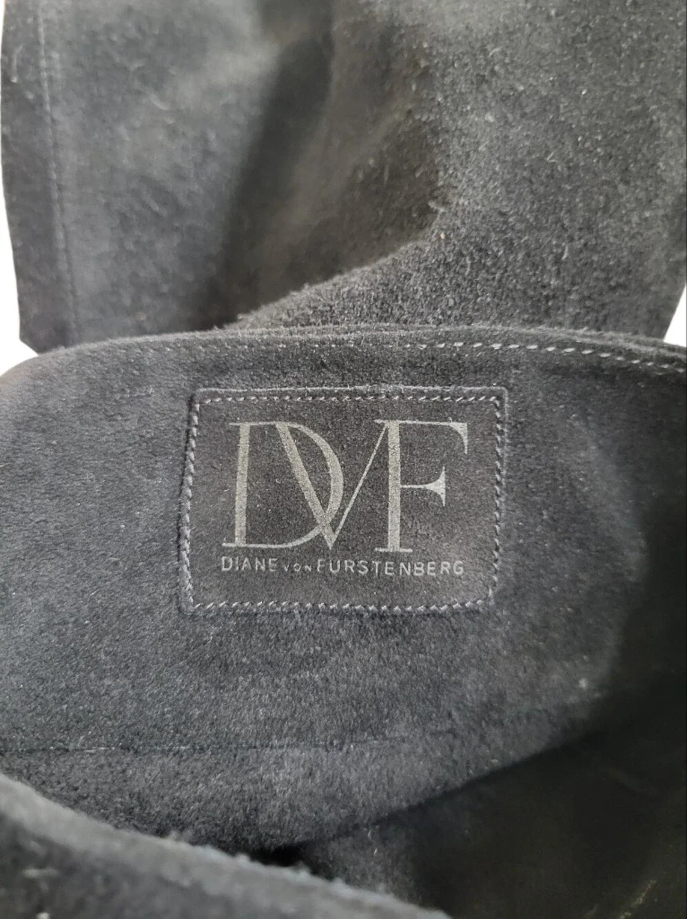 Diane‎ Von Furstenburg DVF Over The Knee Suede Boots Black